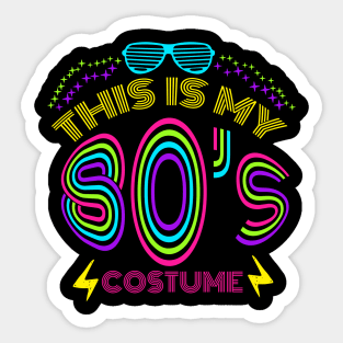 This Is My 80s Costume - Vintage Vaporwave T-Shirt Sticker